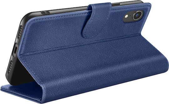 Husă Wallet Zanaé iPhone XR Funcție Stand Tab Magnetic Albastru Închis