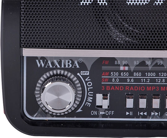 Waxiba XB-471URT Φορητό Ραδιόφωνο Μπαταρίας με USB Μαύρο