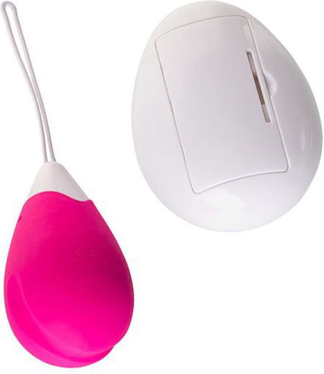 A-toys Egg Vibrator Cu Telecomandă Din Silicon Roz Alb 12 Cm
