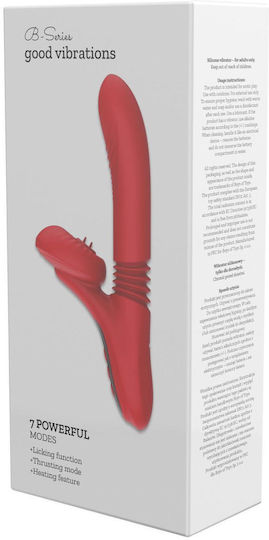 Silikon Vibrator 7 Leistungsstarke Modi Lecken Vorstoßende Erwärmung