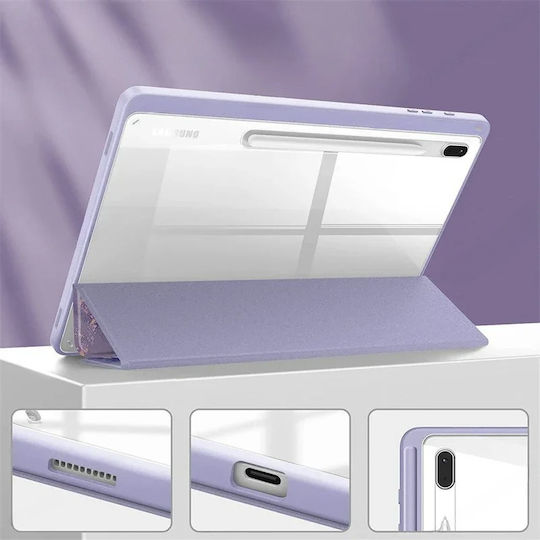 Smartcase Flip Cover Dauerhafte Lila (Samsung Galaxy Tab S10 FE+ Plus)