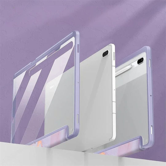 Smartcase Flip Cover Dauerhafte Lila (Samsung Galaxy Tab S10 FE+ Plus)
