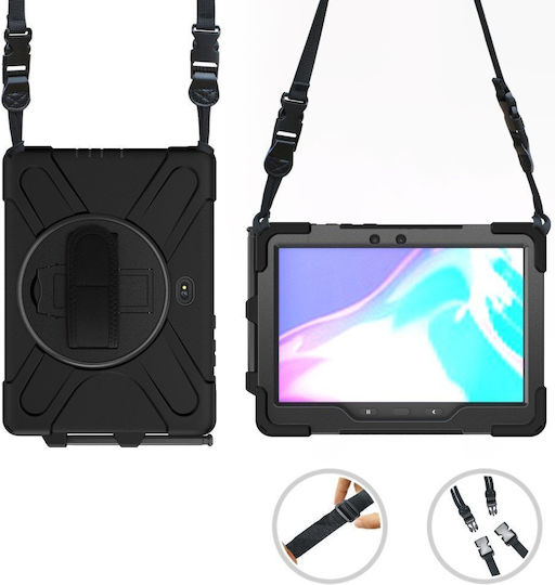 Erbord Umschlag Rückseite Drehbar Robust Schware (Samsung Galaxy Tab Active Pro, Active4 Pro)
