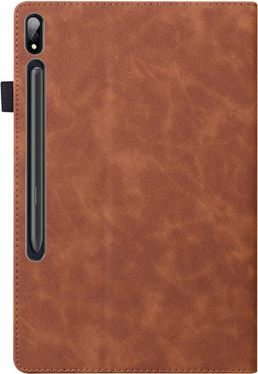 Flip Cover Ανθεκτική Καφέ (Samsung Galaxy Tab S10 FE, S9 FE, S9, S8, S7)