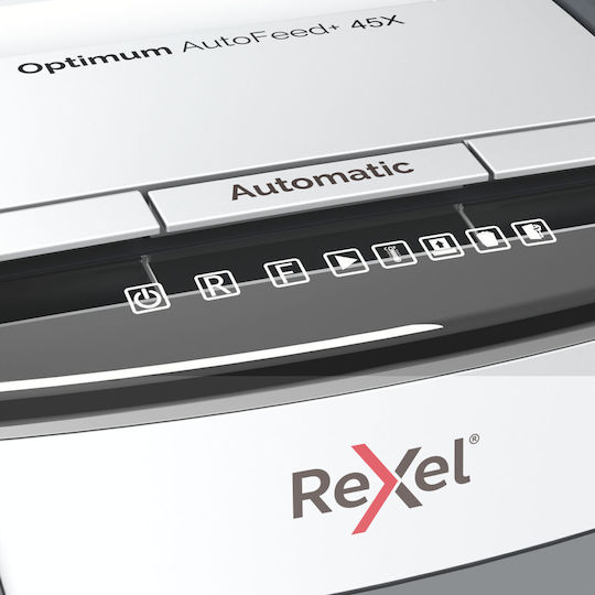 Rexel Distrugător Documente Optimum Autofeed+ Tăiere Transversală 6 Foi cu Recipient 20lt