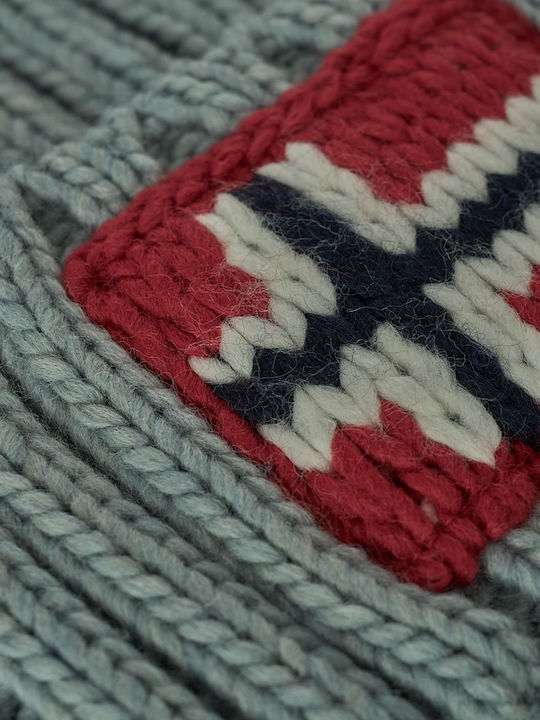 Semiury Beanie Ανδρικός Σκούφος Πλεκτός σε Γαλάζιο χρώμα