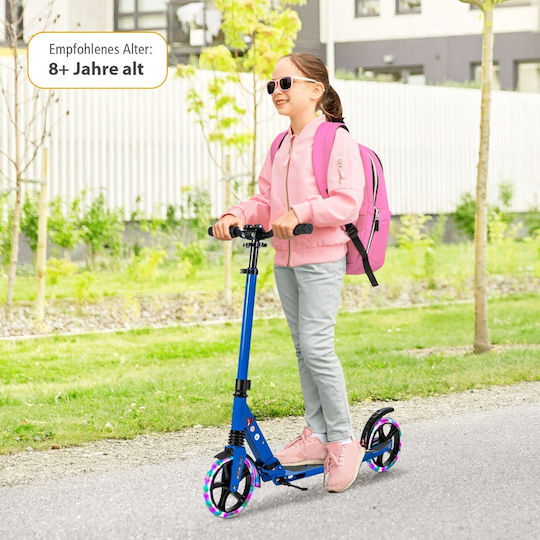 Costway Kinderroller Klappbar 2-Rad Blau