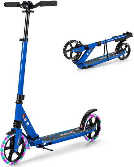 Costway Kinderroller Klappbar 2-Rad Blau