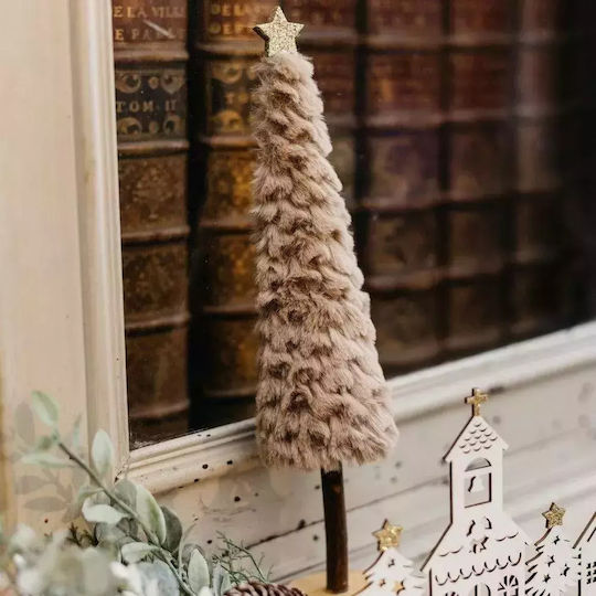 Christmas Decorative Fabric Tree 33cm Gold