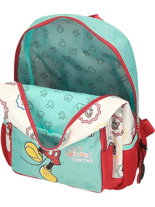 Disney Best Friends Together Σχολική Τσάντα Τρόλεϊ Δημοτικού Πολύχρωμη