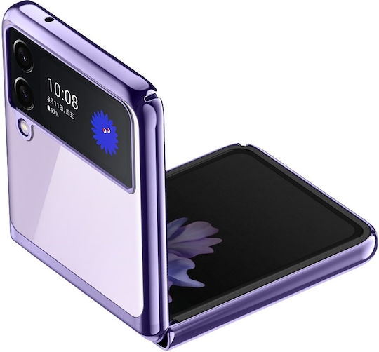 Erbord Back Cover Plastic Purple for Galaxy Z Flip3