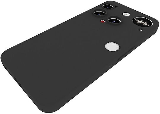 Soft Matte Umschlag Rückseite Silikon Schwarz (Nothing Phone (3))