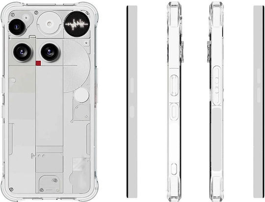 Wanlonfeng Wl Series Umschlag Rückseite Silikon Transparent (Nothing Phone (3))