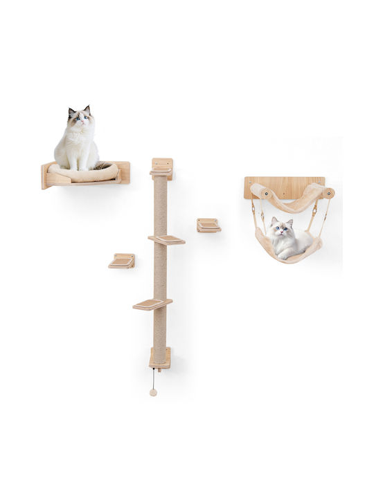 Costway Scratching Post Cat Trees Wall Mounted Floor 40x40cm
