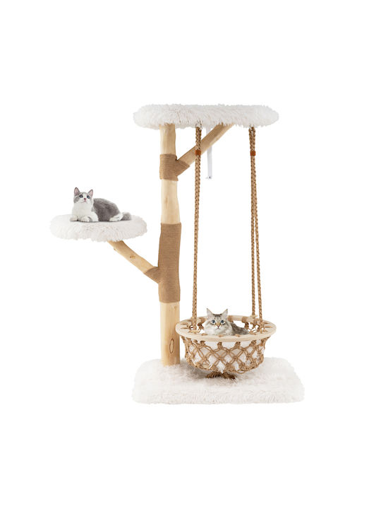 Costway Scratching Post Poles White 70x50x123cm