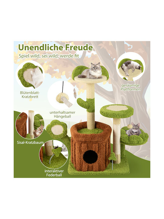 Costway Kratzbaum Katzenbäume Grün 55x40cm