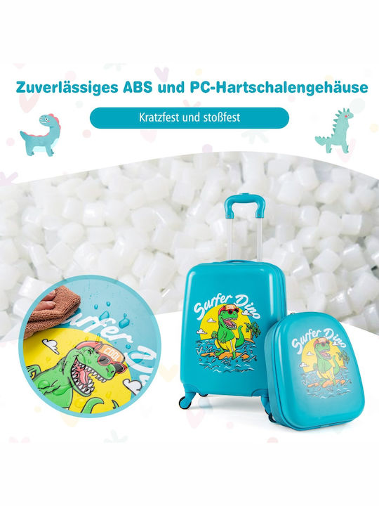 Costway Hart Gepäck Blau mit 4 Räder