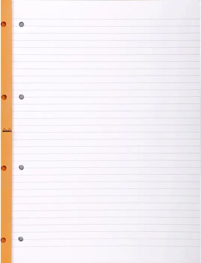 Rhodia Μπλοκ Σημειώσεων Ριγέ Πορτοκαλί