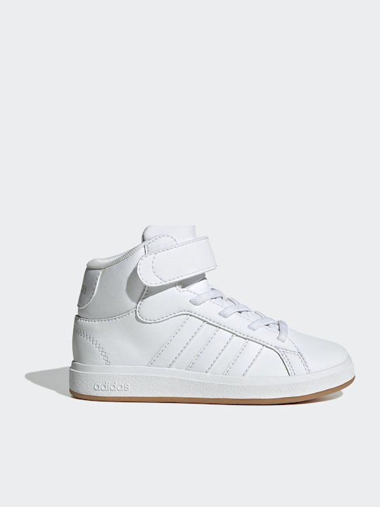 Grand Court Kids Sneakers High with Scratch White