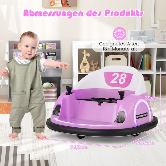 Kids Electric Car One-Seater with Remote Control 6 Volt Pink