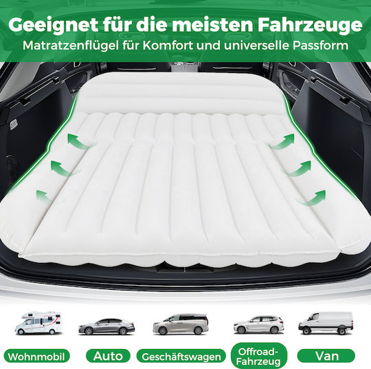Costway Inflatable Beach Mattress Beige 190x130cm