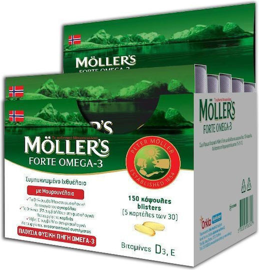 Moller's Omega 3 Fish Oil / Cod Liver Oil 150 caps
