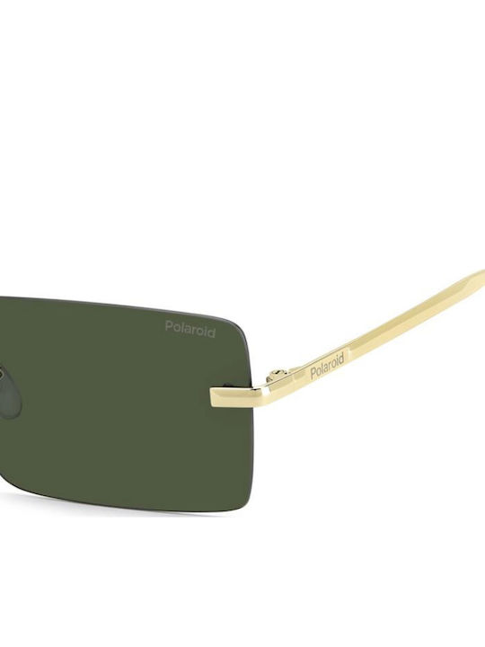 Polaroid Damen Sonnenbrille mit Gold Metall Gestell und Grün Linse PLD6245/S PEF/UC