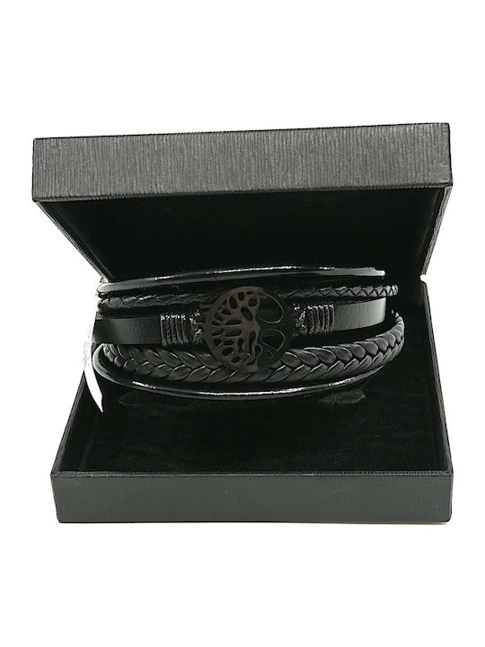Legend Accessories Ανδρικό Βραχιόλι από Δέρμα