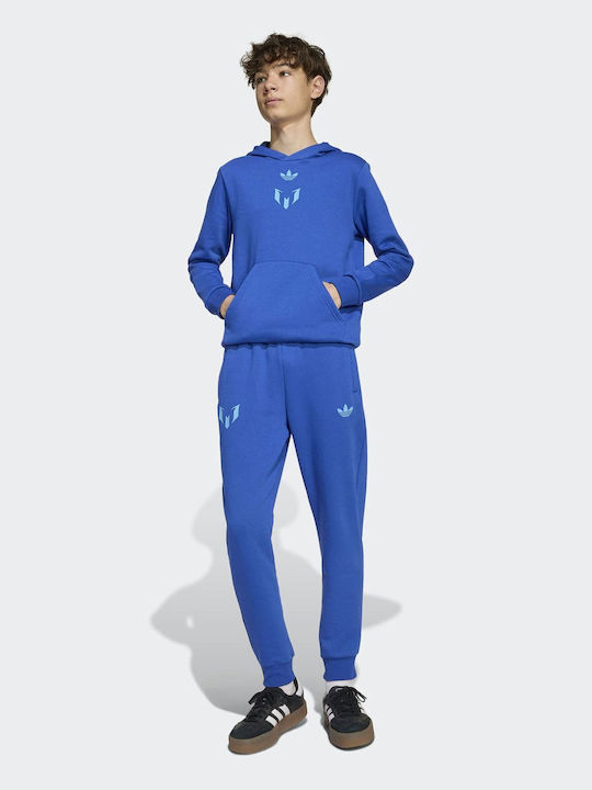 Kids Sweatshirt with Hood and Pockets Blue