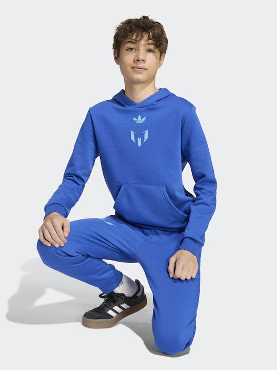 Kids Sweatshirt with Hood and Pockets Blue