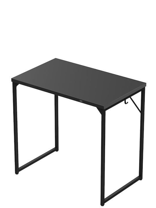 Γραφείο Leader Ξύλινο Μαύρο 120x60x75εκ.