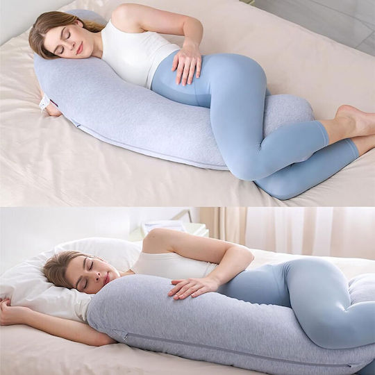 Momcozy Pregnancy & Breastfeeding Pillow Grey