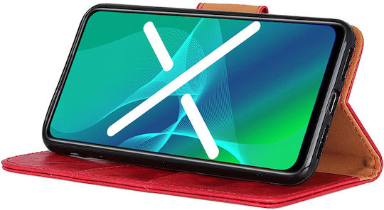 Erbord Wallet Δερμάτινο / Πλαστικό Κόκκινο (Oppo A54)