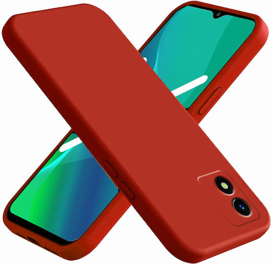 Silicone Back Cover Red for Vivo Y01