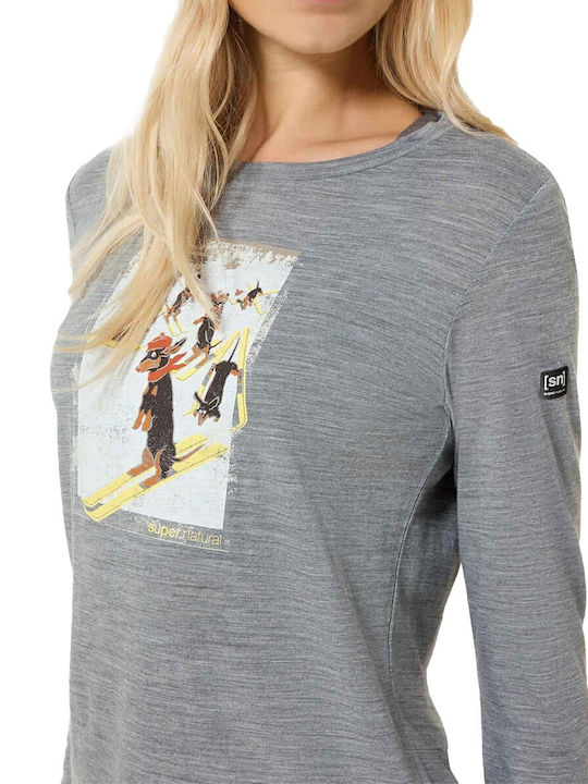 Damen Bluse Gray