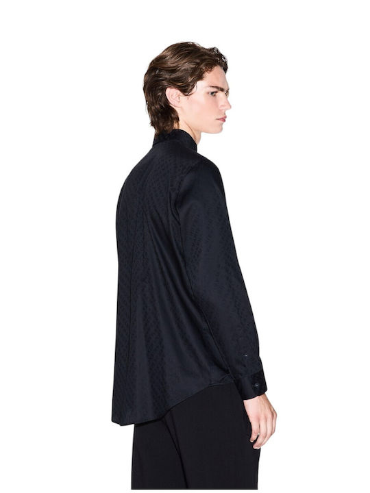 Armani Exchange Πουκάμισο Μαύρο