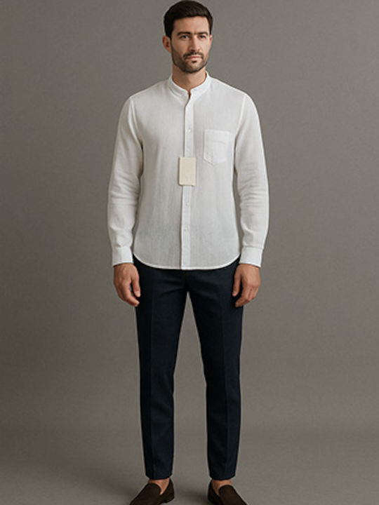 Langärmlig Hemd White