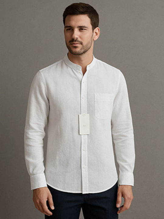 Langärmlig Hemd White