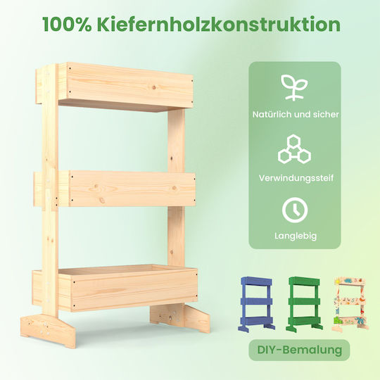 Costway Planter Box Lemn Natural Fir Wood Costway Planter Box Lemn Natural Fir Wood
