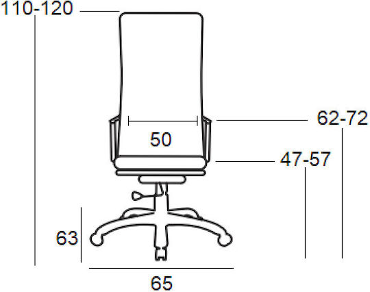 Zita Plus A7600 Bürostuhl Schwarz