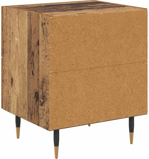 Комод Дървен с Метални Крака Old wood 40x35x47.5см