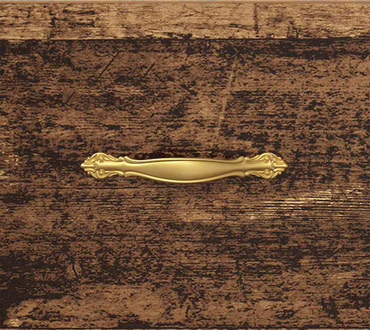 Комод Дървен с Метални Крака Old wood 40x35x47.5см
