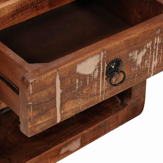 Κομοδίνο από Μασίφ Ξύλο Πολύχρωμο 40x30x36cm