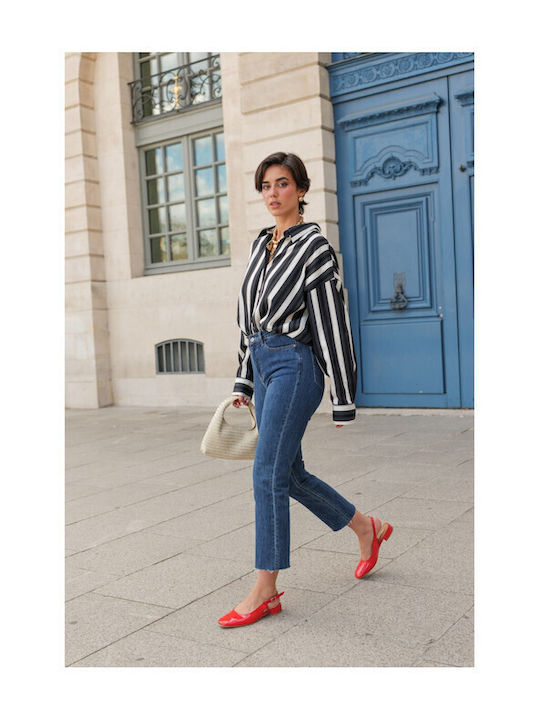 Damenjeans in Mom-Passform Blue