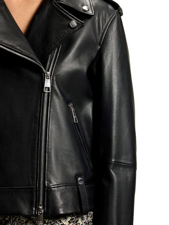 C_sandy Damen Bikerjacke Black