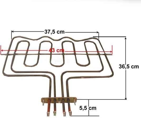AEG Oven Heating Element Replacement 36x37.5cm