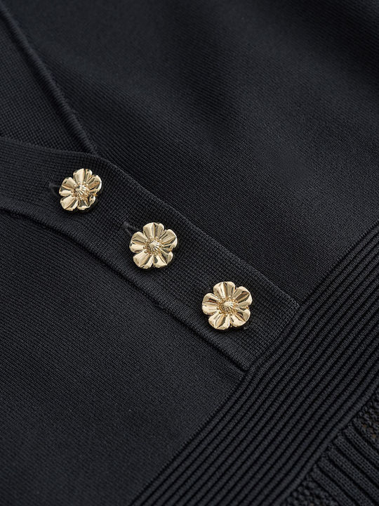 Midi Abendkleid Schwarz