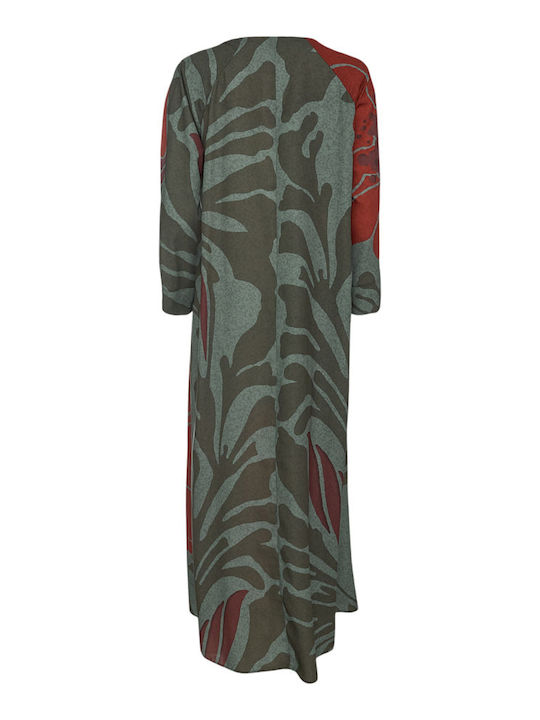 Maxi Φόρεμα Λαδί