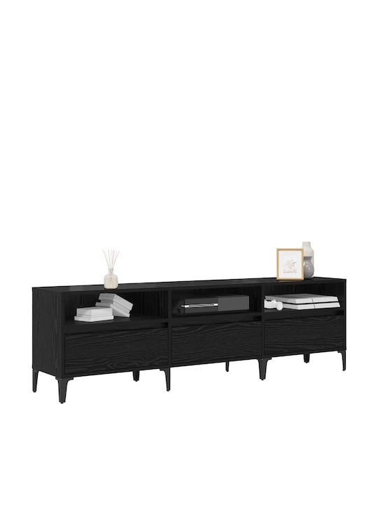 TV-Ständer Schwarze Eiche M150xT30xH44,5cm
