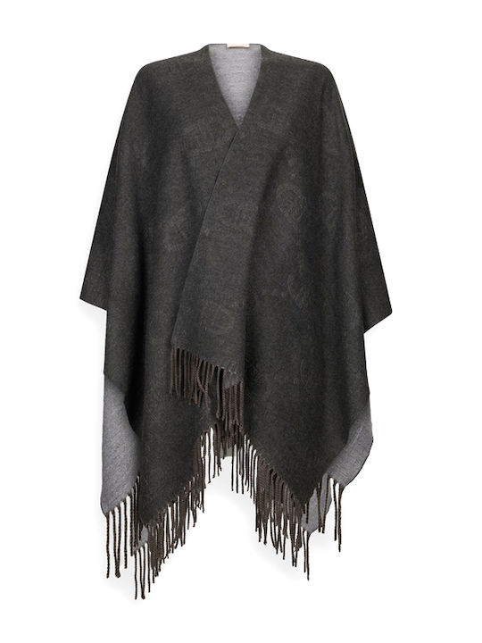 Women's Poncho Grey